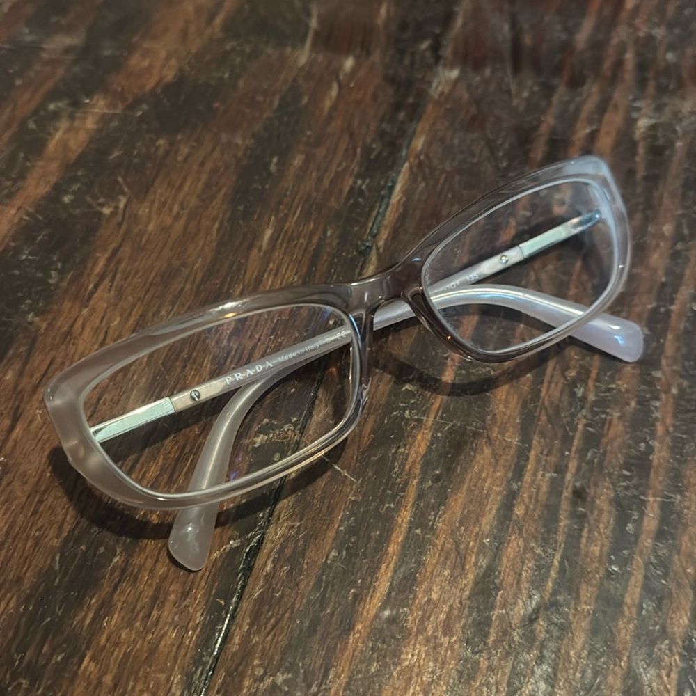 Prada Women's Retro Style Glasses - Transparent Pink